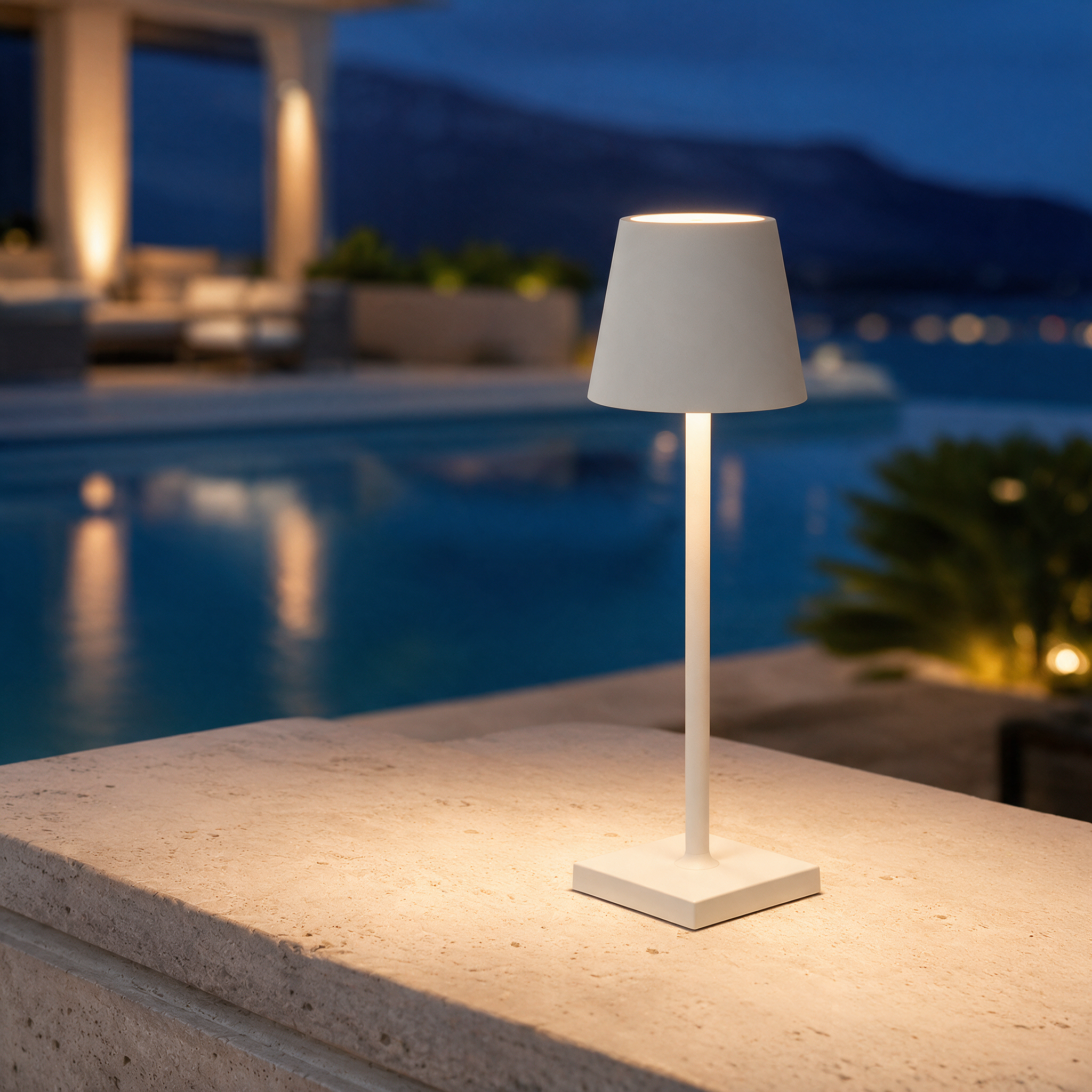 Marin Water-Resistant Cordless Table Lamp - lifestyle