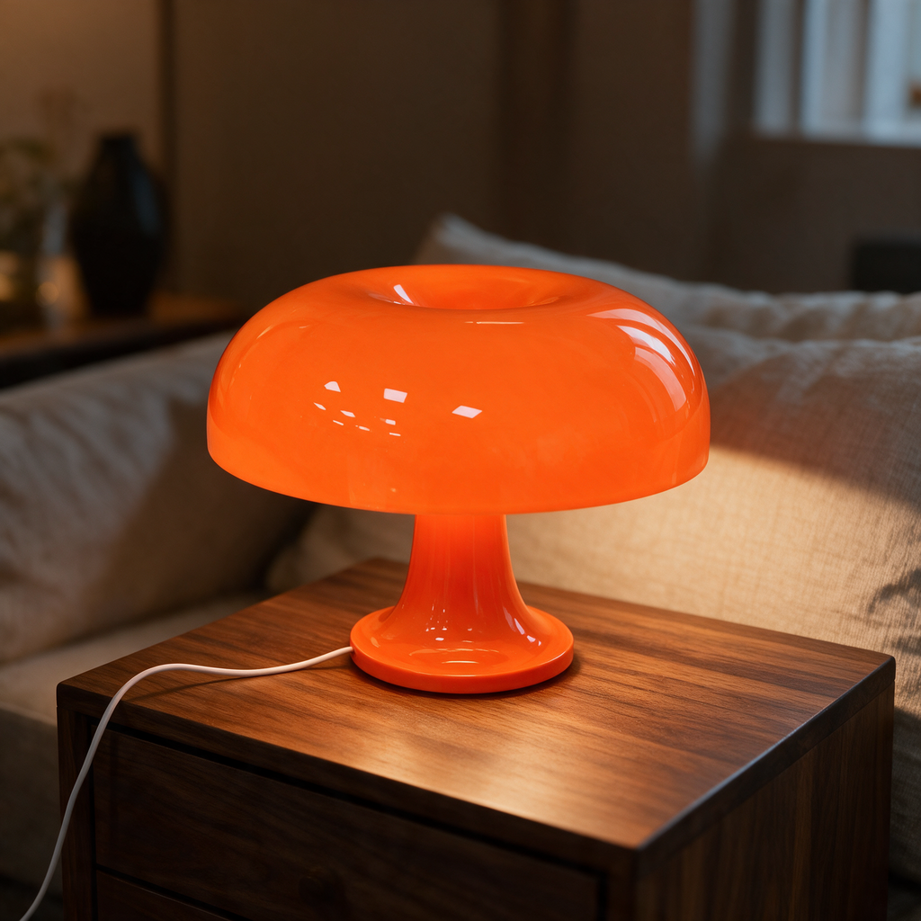 Oslo Mushroom Cordless Table Lamp - lifestyle