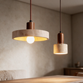 The Stone Pair Travertine Pendant Set - lifestyle