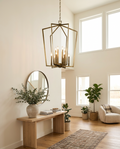 Abbotswell Chandelier — Solid Brass Finish — lifestyle photo