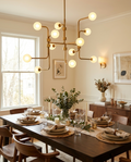 Aballs Chandelier — Solid Brass Finish — lifestyle photo