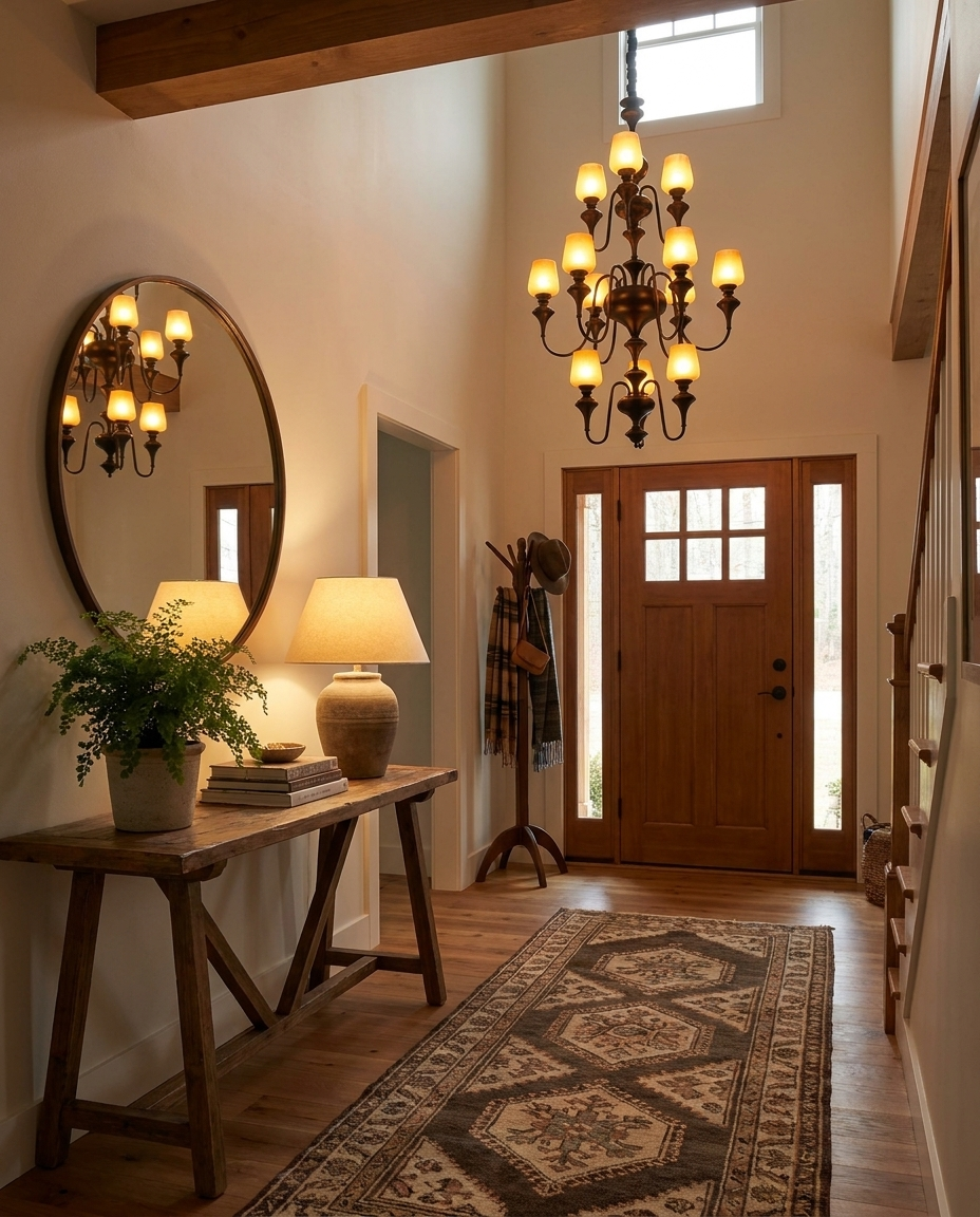 Abrahamson Shaded Tiered Chandelier — lifestyle photo