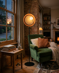 Acoustic Disc Floor Lamp — Glass Design — lifestyle photo