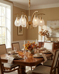 Adams Chandelier — Solid Brass Finish — lifestyle photo