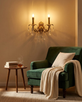 Adriana Brass Wall Lamp — Solid Brass Finish — lifestyle photo