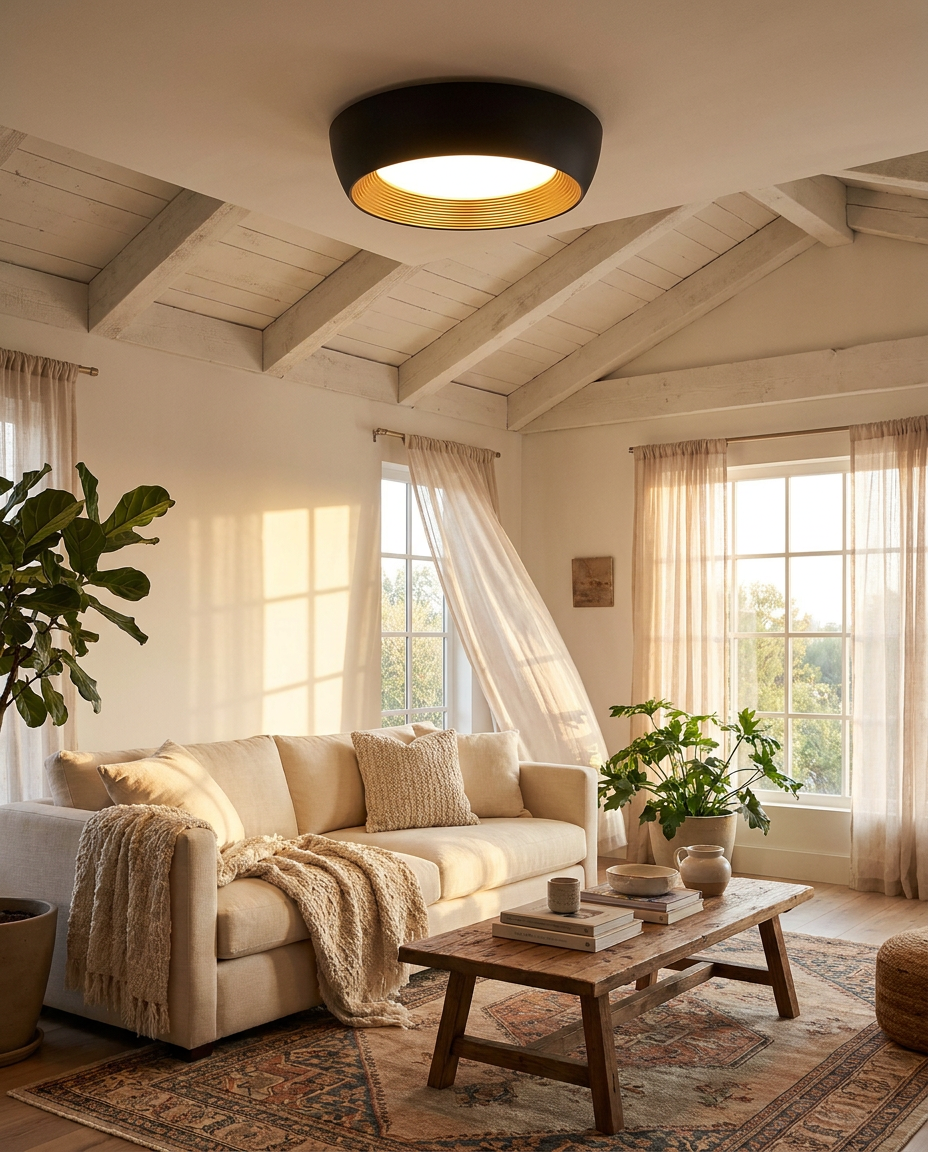 AFX Duncan Ceiling Light — Dimmable LED — lifestyle photo