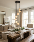 Alabaster Balls Cluster Chandelier — lifestyle photo