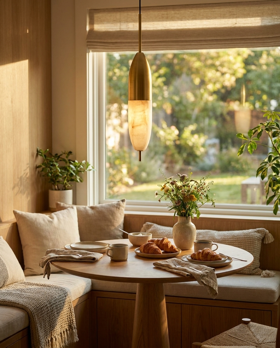Alabaster Bolus Pendant Light — lifestyle photo