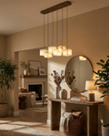 Alabaster Box Linear Chandelier — lifestyle photo