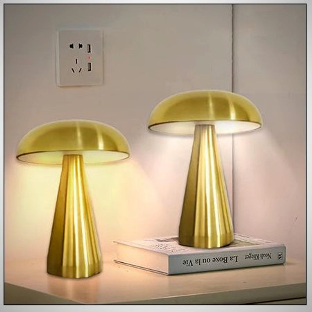 Ember Oak & Co. Juno Mushroom Cordless Table Lamp