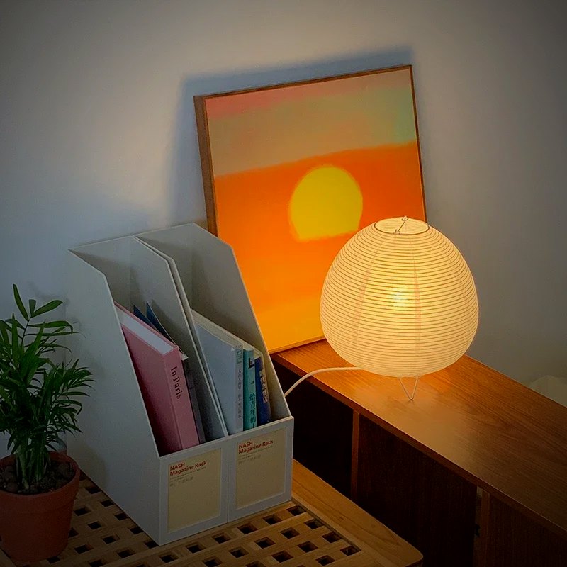 Ember Oak & Co. Kana Washi Paper Japandi Table Lantern