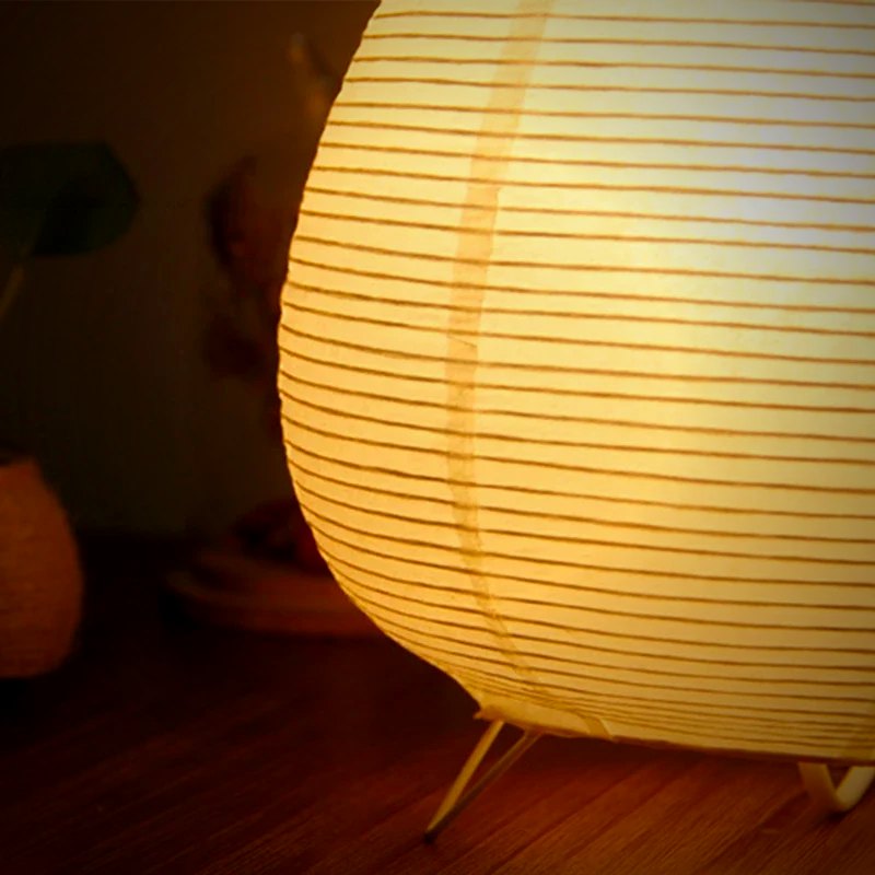 Ember Oak & Co. Kana Washi Paper Japandi Table Lantern