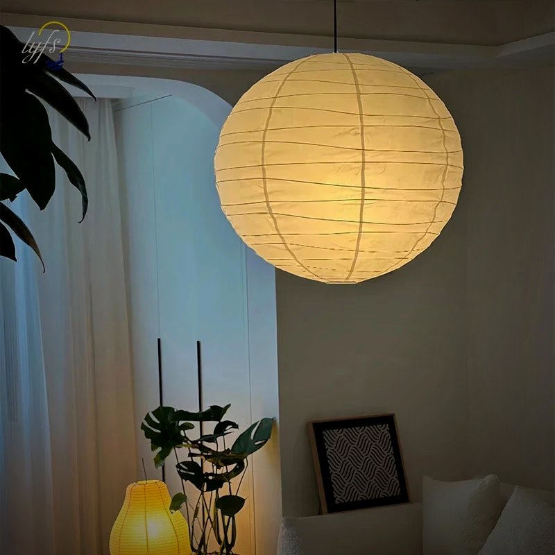 Ember Oak & Co. Kumo Japanese Paper Pendant Light