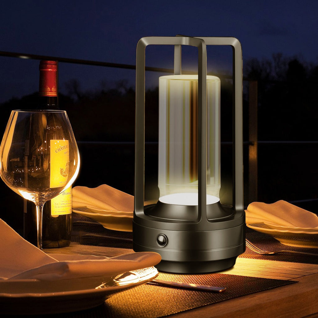 Ember Oak & Co. Marlow Faceted Cordless Table Lamp