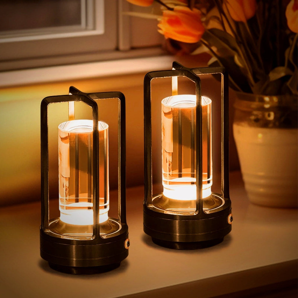 Ember Oak & Co. Marlow Faceted Cordless Table Lamp