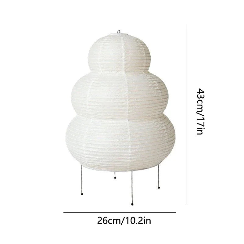 Ember Oak & Co. Mochi Tiered Paper Table Lamp