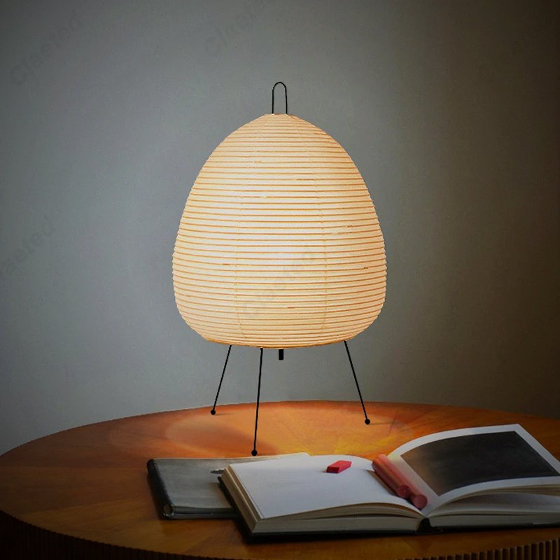 Ember Oak & Co. Yumi Compact Washi Paper Table Lamp